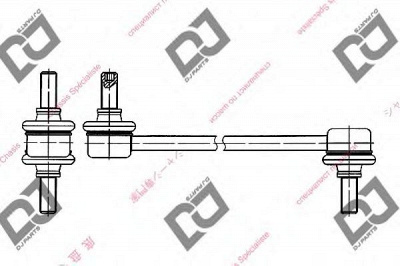 DJ PARTS dl1068 -  Тяга / стойка, стабилизатор